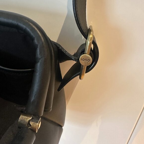 OSOI black leather belt crossbody bag - Picture 6 of 8